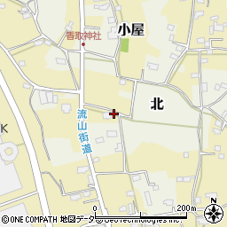 千葉県流山市小屋20周辺の地図