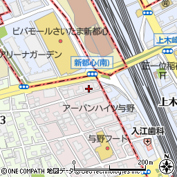 埼玉県さいたま市中央区下落合1004-6周辺の地図