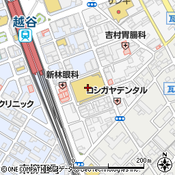 カラー専門店スマイルカラー越谷店周辺の地図