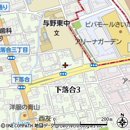 埼玉県さいたま市中央区下落合3丁目13-9周辺の地図