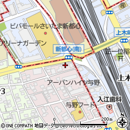 埼玉県さいたま市中央区下落合1004-1周辺の地図