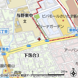 埼玉県さいたま市中央区下落合3丁目13-22周辺の地図