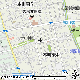 埼玉県さいたま市中央区本町東4丁目24-2周辺の地図