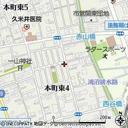 埼玉県さいたま市中央区本町東4丁目16-7周辺の地図