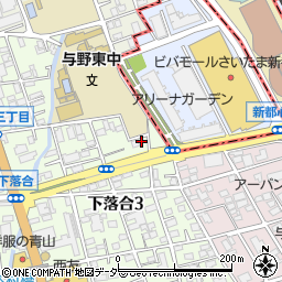 埼玉県さいたま市中央区下落合3丁目13-20周辺の地図