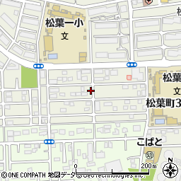千葉県柏市松葉町3丁目周辺の地図