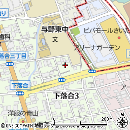 埼玉県さいたま市中央区下落合3丁目13-10周辺の地図