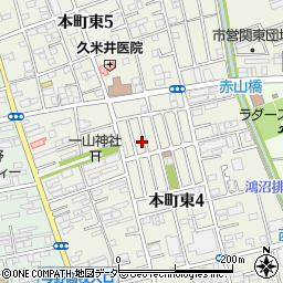 埼玉県さいたま市中央区本町東4丁目24-9周辺の地図