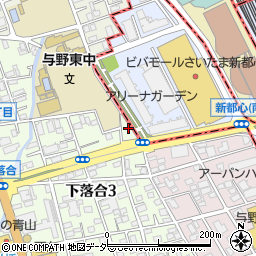 埼玉県さいたま市中央区下落合3丁目12-14周辺の地図