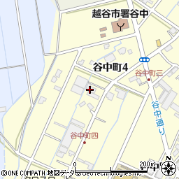 株式会社米菓桃の家　谷中工場周辺の地図