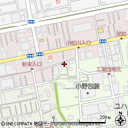 埼玉県吉川市小松川705-2周辺の地図