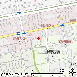 埼玉県吉川市小松川705周辺の地図