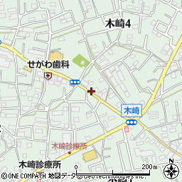 埼玉県さいたま市浦和区木崎周辺の地図