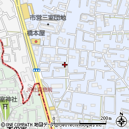 埼玉県さいたま市緑区三室79-1周辺の地図