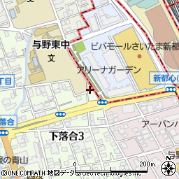 埼玉県さいたま市中央区下落合3丁目12-13周辺の地図