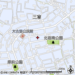 埼玉県さいたま市緑区三室周辺の地図