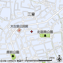 埼玉県さいたま市緑区三室周辺の地図