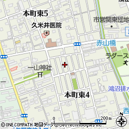 埼玉県さいたま市中央区本町東4丁目23周辺の地図