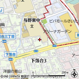 埼玉県さいたま市中央区下落合3丁目13-17周辺の地図