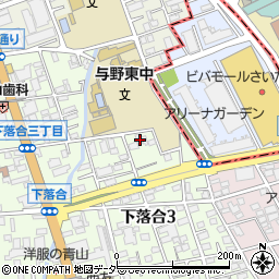 埼玉県さいたま市中央区下落合3丁目13-14周辺の地図