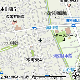 埼玉県さいたま市中央区本町東4丁目19-7周辺の地図