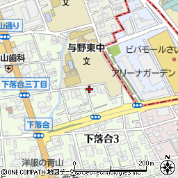 埼玉県さいたま市中央区下落合3丁目13-12周辺の地図