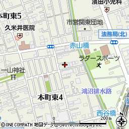 埼玉県さいたま市中央区本町東4丁目19-5周辺の地図