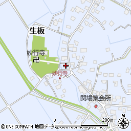 茨城県稲敷郡河内町生板5114-1周辺の地図