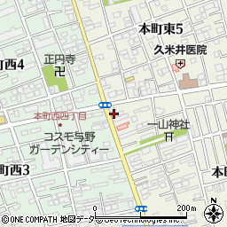 与野上町周辺の地図