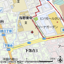 埼玉県さいたま市中央区下落合3丁目13-16周辺の地図