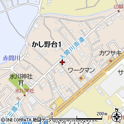 埼玉県川越市かし野台周辺の地図