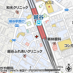 ミニストップ越谷駅西口店周辺の地図