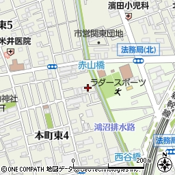 埼玉県さいたま市中央区本町東4丁目19-2周辺の地図