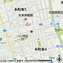 埼玉県さいたま市中央区本町東4丁目24-7周辺の地図