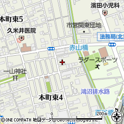 埼玉県さいたま市中央区本町東4丁目19-8周辺の地図