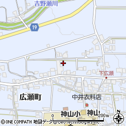 福井県越前市広瀬町周辺の地図