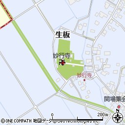 妙行寺周辺の地図