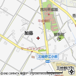 埼玉県吉川市加藤周辺の地図