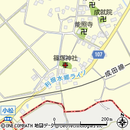 篠塚神社周辺の地図