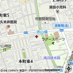 埼玉県さいたま市中央区本町東4丁目19-16周辺の地図
