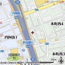 小島電機工業株式会社　浦和営業所周辺の地図