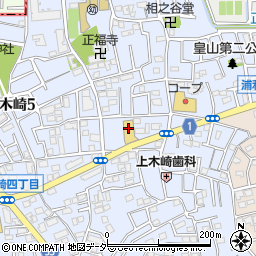 ウエルシア薬局浦和上木崎店周辺の地図