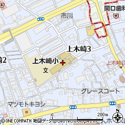 埼玉県さいたま市浦和区上木崎周辺の地図
