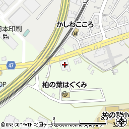 千葉県柏市十余二370-88周辺の地図