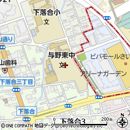 埼玉県さいたま市中央区下落合3丁目21周辺の地図