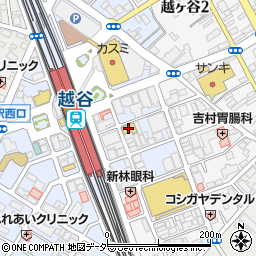 セブンイレブン越谷駅東口店周辺の地図