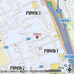 円阿弥周辺の地図
