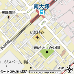 いなげや川越南大塚駅前店周辺の地図