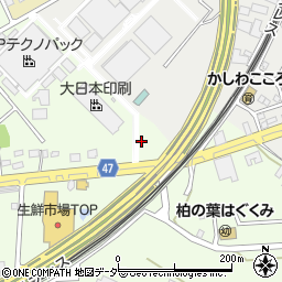 千葉県柏市十余二409-119周辺の地図