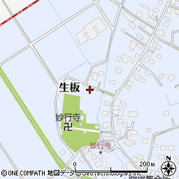 茨城県稲敷郡河内町生板4968周辺の地図